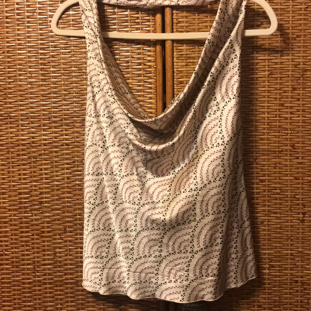 Trina Turk silk halter top size Large EUC